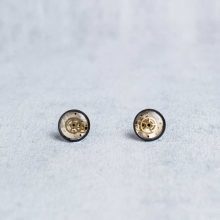 Handcrafted steampunk earrings with genuine watch mechanisms