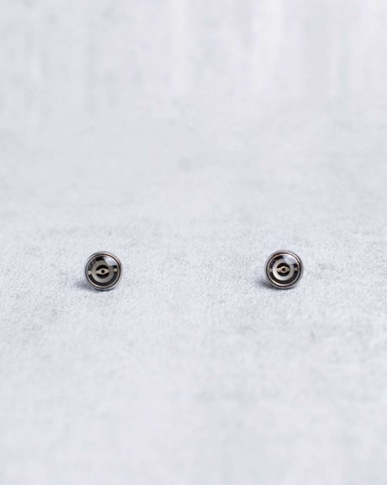 Mini Steampunk Stud Earrings with Watch Parts