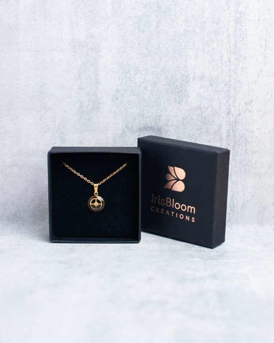 Unique steampunk necklace with genuine watch mechanisms