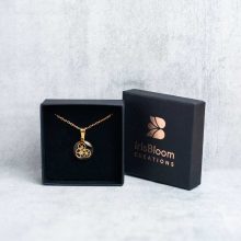 Unique steampunk necklace with genuine watch mechanisms